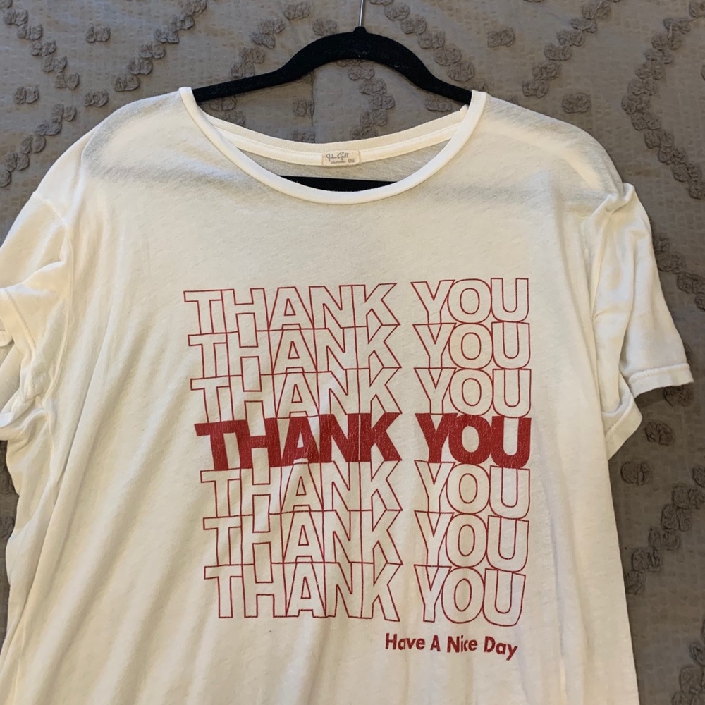Brandy Melville Thank You Takeout Tee